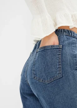 bonprix Jean barrel taille mi-haute élastiquée|Femme Jeans