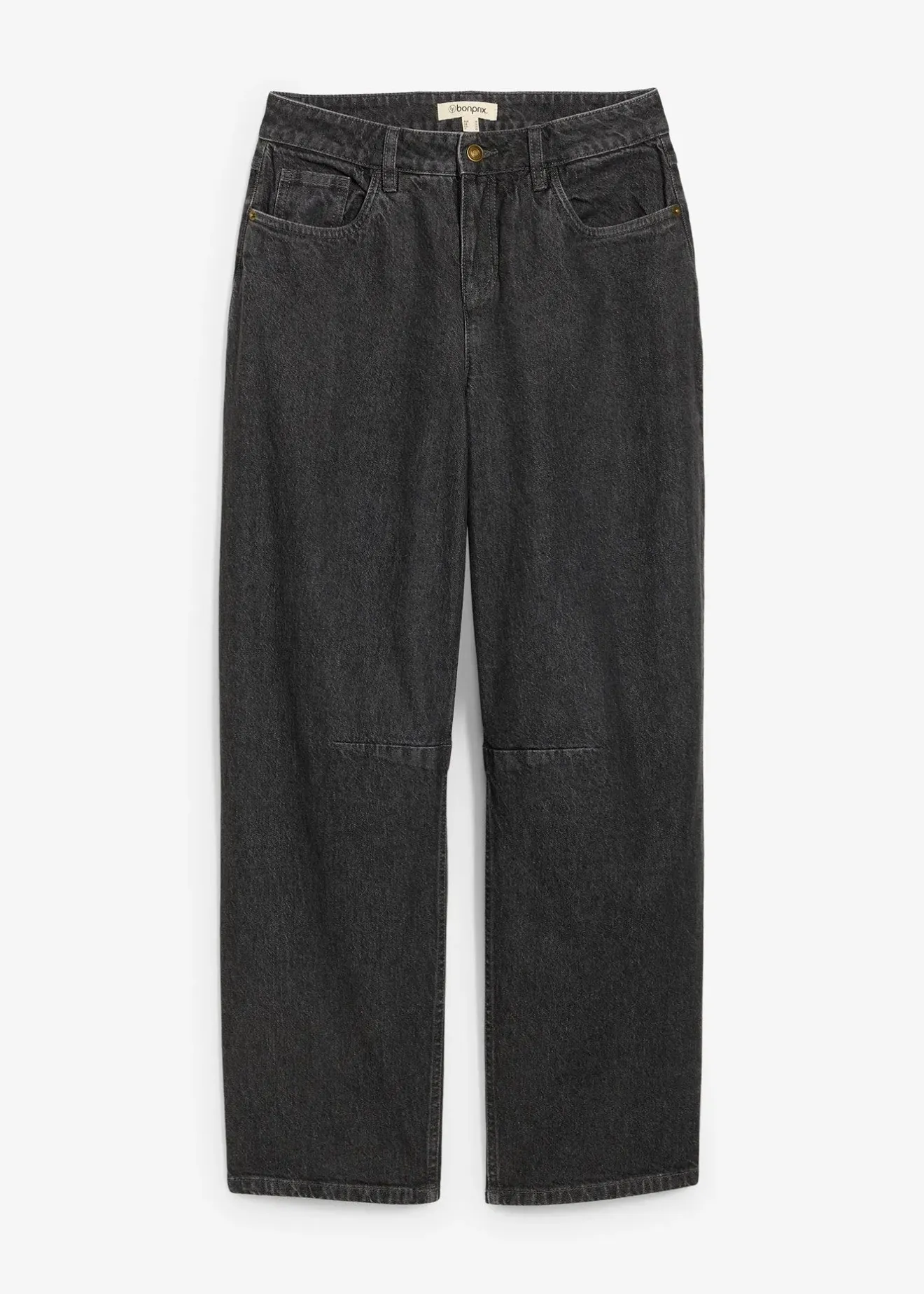 Femme bonprix Jeans|Jean barrel taille mi-haute