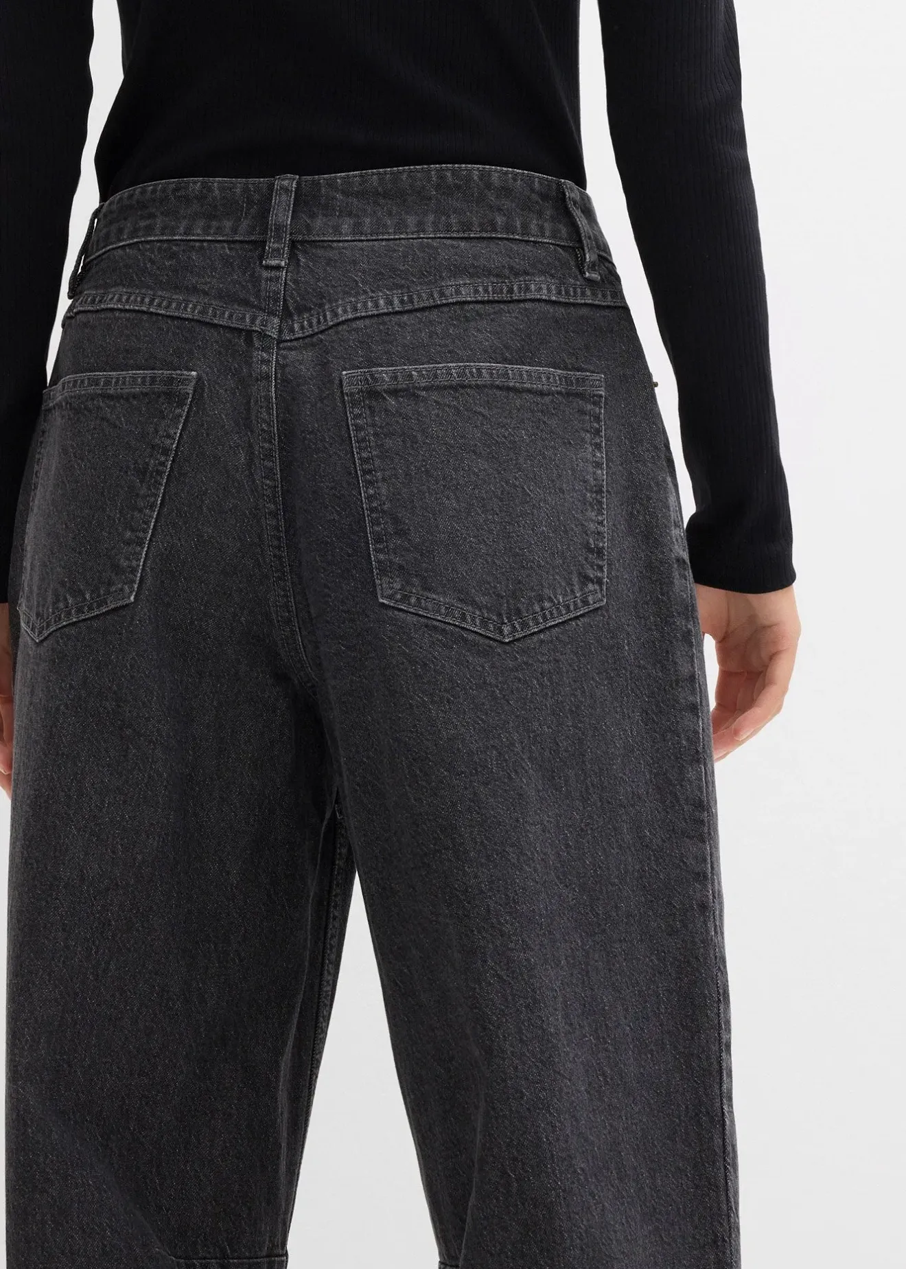 Femme bonprix Jeans|Jean barrel taille mi-haute