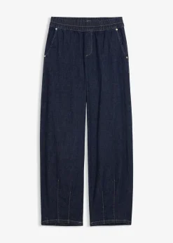 bonprix Jean barrel taille mi-haute élastiquée|Femme Jeans