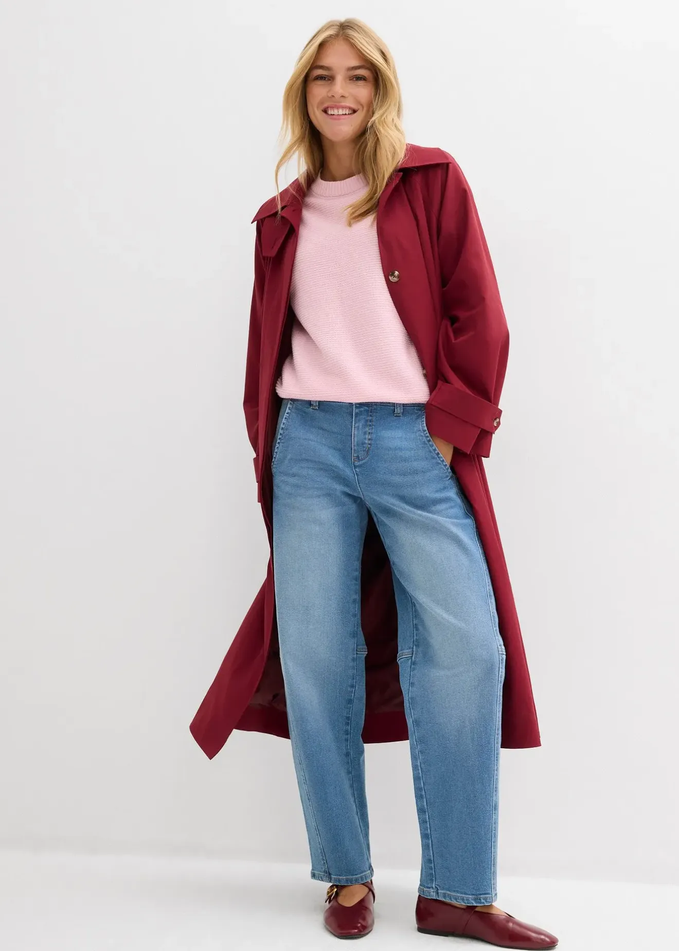 bonprix Jean barrel taille mi-haute|Femme Jeans|Tailles Petite