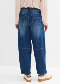 Femme bonprix Jeans|Jean barrel taille mi-haute
