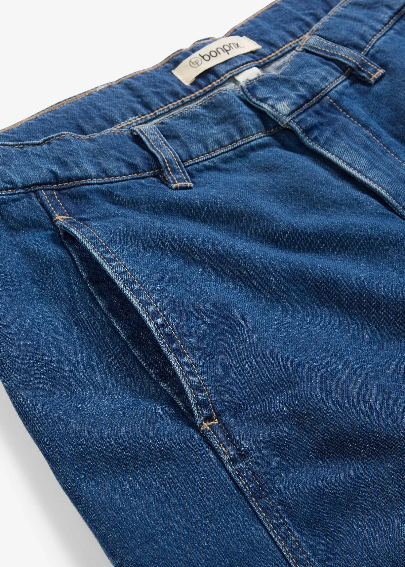 Femme bonprix Jeans|Jean barrel, taille mi-haute