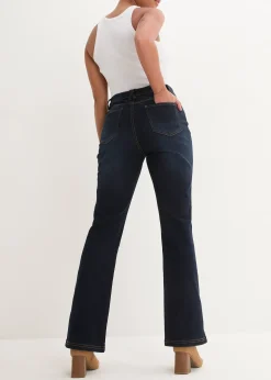 bonprix Jean Bootcut, taille haute et élastiquée|Femme Jeans