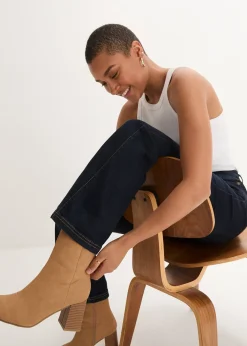 bonprix Jean Bootcut, taille haute et élastiquée|Femme Jeans