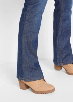 Femme bonprix Vêtements Thermiques|Jeans|Jean bootcut taille haute, thermique