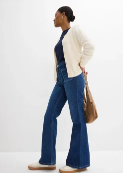 bonprix Jean bootcut taille haute, extensible|Femme Jeans|Tailles Petite