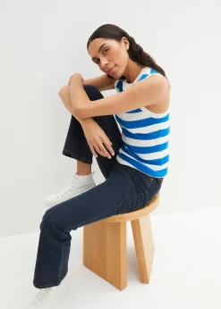 Femme bonprix Tailles Petite|Jeans|Jean bootcut taille haute, extensible