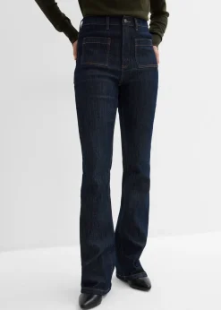 Femme bonprix Jeans|Tailles Petite|Jean bootcut taille haute élastiquée