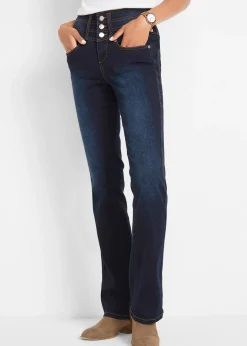 Femme bonprix Tailles Petite|Jean bootcut taille haute, sculptant