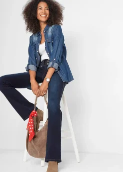 Femme bonprix Tailles Petite|Jean bootcut taille haute, sculptant