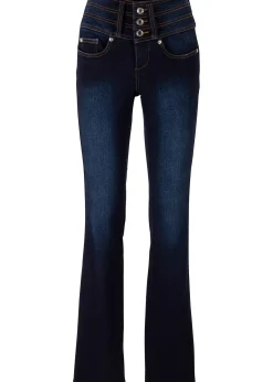 Femme bonprix Jeans|Jean bootcut taille haute, sculptant