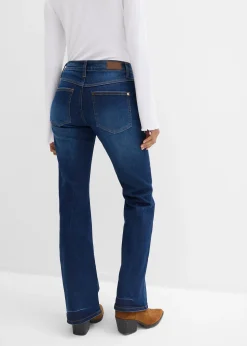 Femme bonprix Jeans|Jean bootcut taille mi-haute, extensible