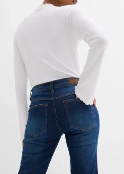 Femme bonprix Jeans|Jean bootcut taille mi-haute, extensible
