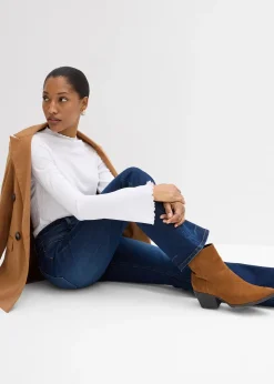 Femme bonprix Jeans|Jean bootcut taille mi-haute, extensible