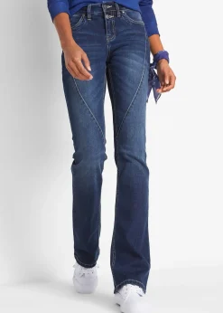 bonprix Jean bootcut taille mi-haute, extensible|Femme Jeans|Tailles Petite