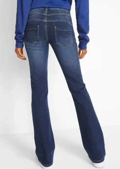 bonprix Jean bootcut taille mi-haute, extensible|Femme Jeans|Tailles Petite