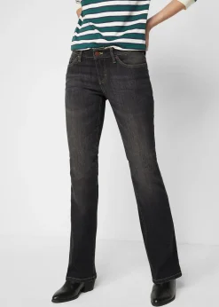 bonprix Jean bootcut taille mi-haute, extensible et confortable|Femme Jeans