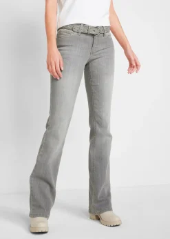 Femme bonprix Jeans|Jean bootcut taille mi-haute, extensible et confortable