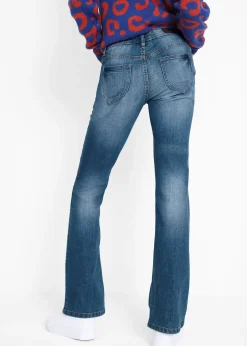 bonprix Jean bootcut taille mi-haute, extensible et confortable|Femme Jeans|Tailles Petite