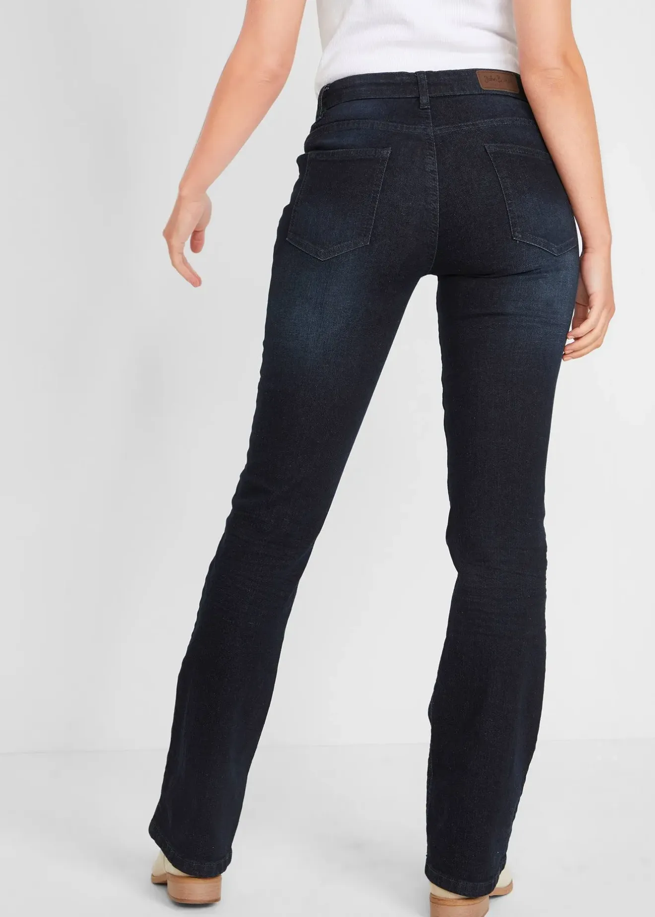 bonprix Jean bootcut taille mi-haute, extensible|Femme Jeans