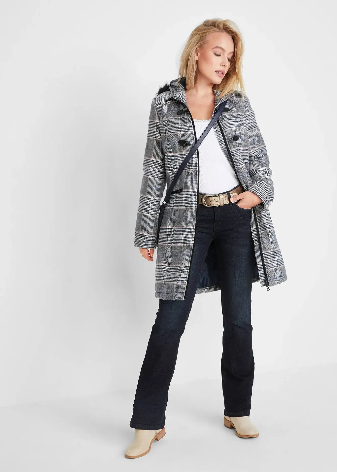 bonprix Jean bootcut taille mi-haute, extensible|Femme Jeans