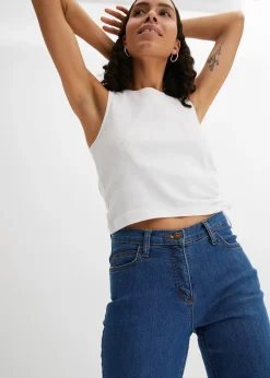 bonprix Jean bootcut taille mi-haute, extensible|Femme Jeans