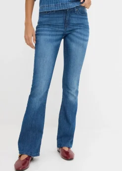 Femme bonprix Tailles Petite|Jean bootcut taille mi-haute, extensible