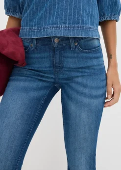 Femme bonprix Tailles Petite|Jean bootcut taille mi-haute, extensible