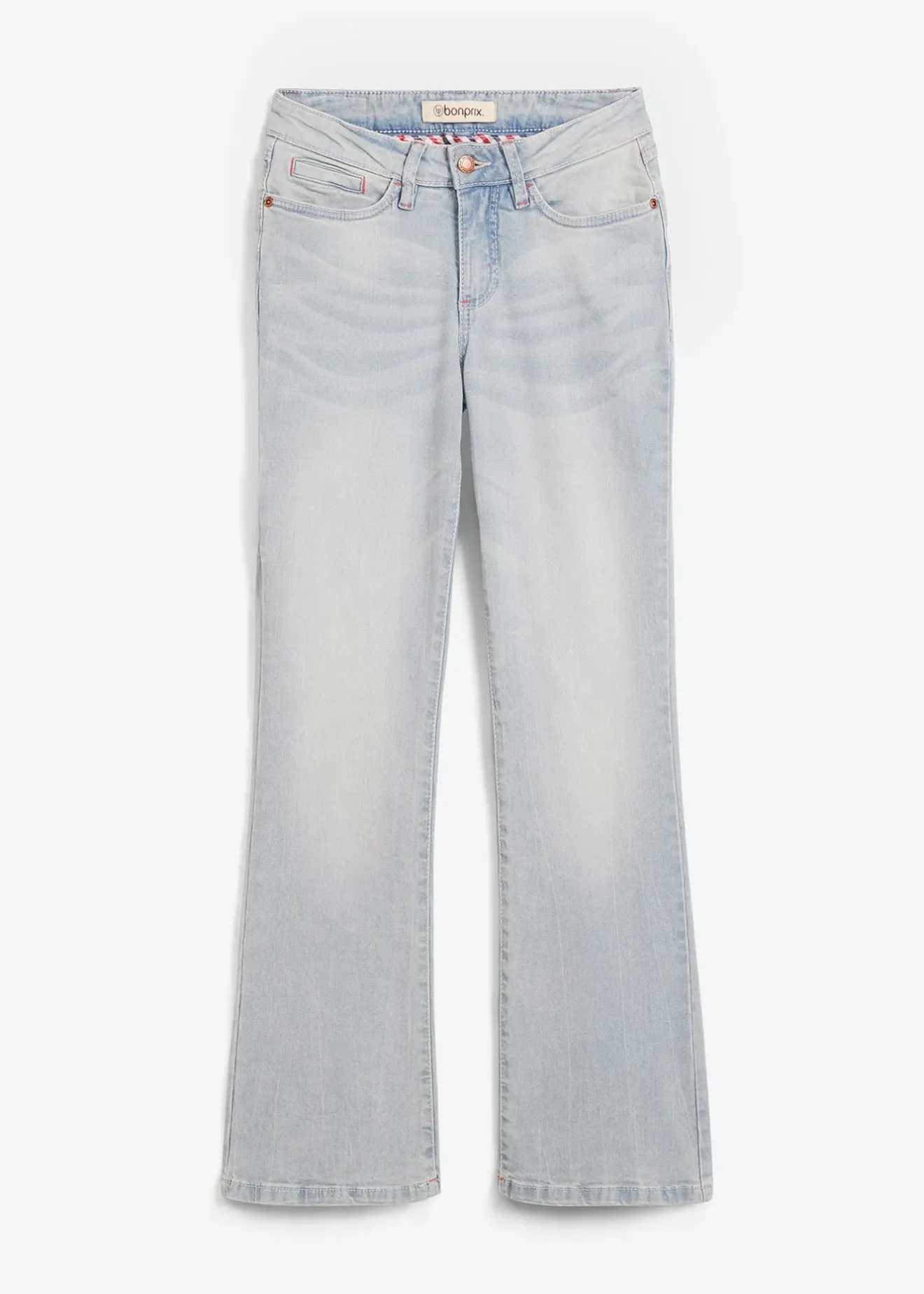 Femme bonprix Jeans|Jean bootcut taille mi-haute, extensible