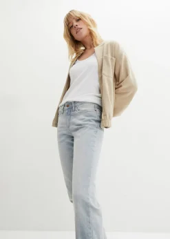 Femme bonprix Jeans|Jean bootcut taille mi-haute, extensible