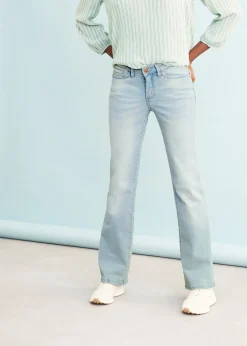 Femme bonprix Jeans|Jean bootcut taille mi-haute, extensible