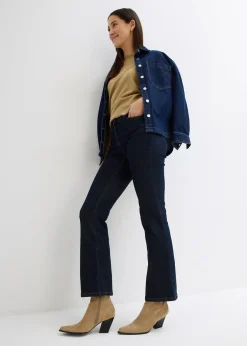Femme bonprix Jeans|Jean bootcut taille mi-haute, extensible