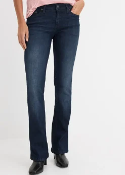 bonprix Jean bootcut taille mi-haute, extensible|Femme Tailles Petite