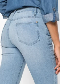 Femme bonprix Jeans|Jean bootcut taille mi-haute, extensible et confortable