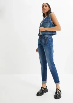 Femme bonprix Jeans|Jean boyfriend taille mi-haute