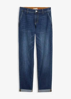 Femme bonprix Jeans|Jean boyfriend taille mi-haute et élastiquée