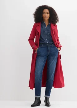 Femme bonprix Jeans|Jean boyfriend taille mi-haute et élastiquée