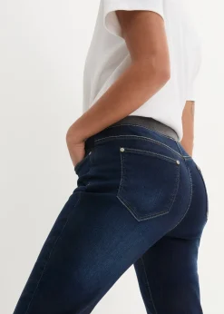Femme bonprix Jeans|Jean Boyfriend, taille mi-haute élastiquée