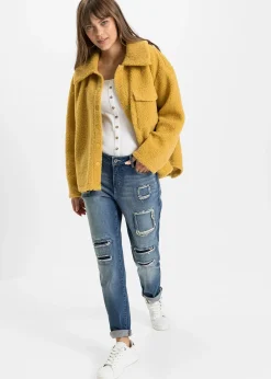 Femme bonprix Jeans|Jean boyfriend taille mi-haute