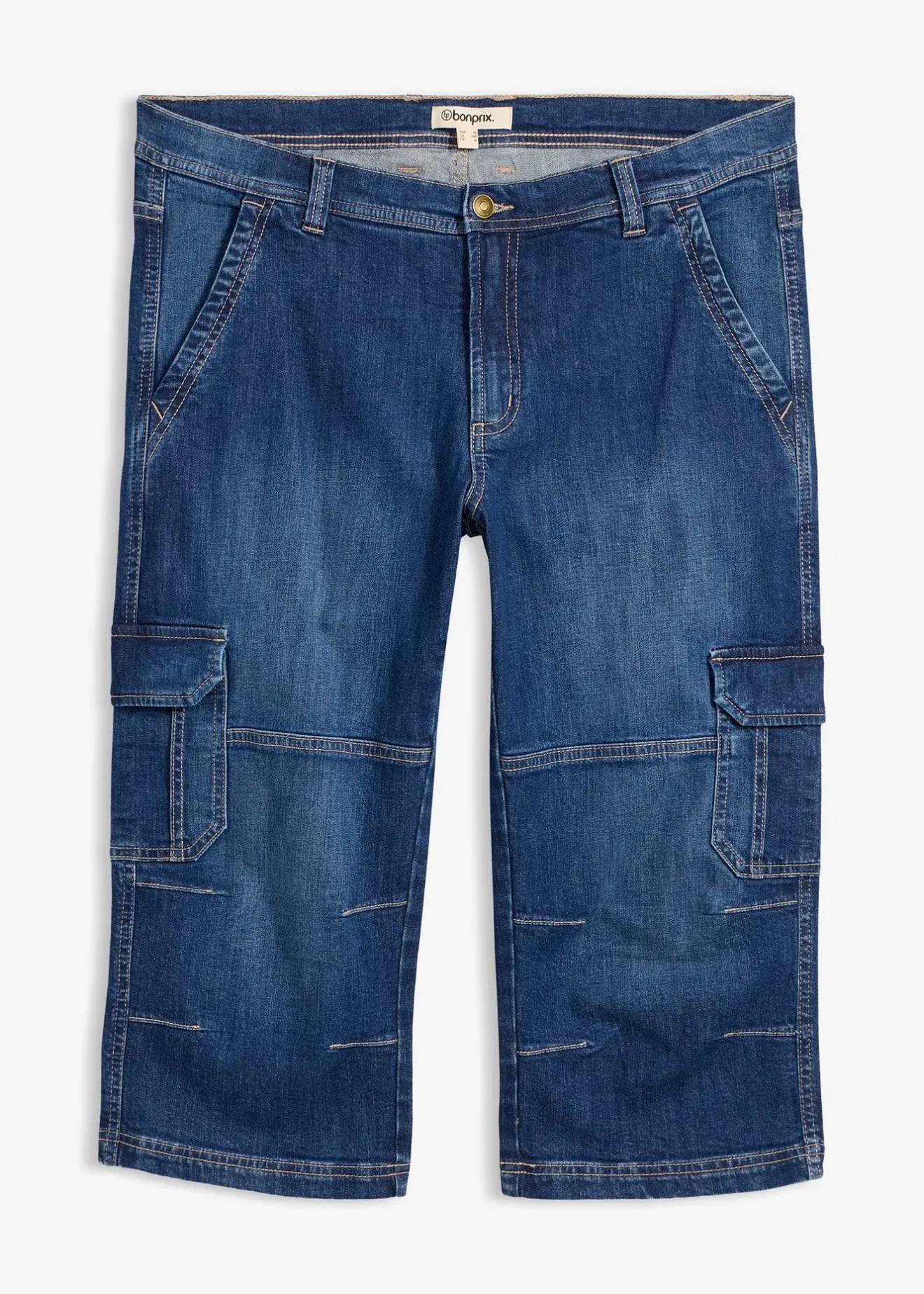 bonprix Jean cargo 3/4 regular droit|Homme Jeans
