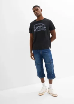 bonprix Jean cargo 3/4 regular droit|Homme Jeans