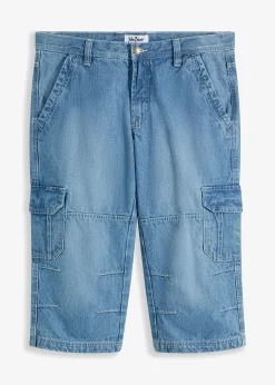 Homme bonprix Jeans|Jean cargo 3/4 regular droit
