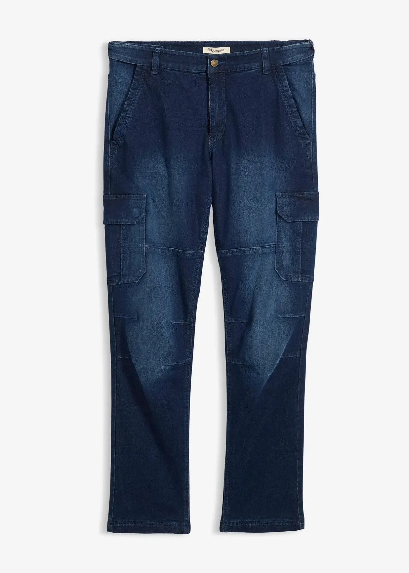 Homme bonprix Vêtements Thermiques|Jeans|Jean cargo avec doublure thermique en flanelle et taille élastiquée, droit