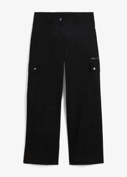 bonprix Jean cargo en coton, taille mi-haute|Femme Pantalons