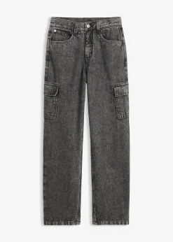 bonprix Jean cargo loose à taille réglable, droit|Enfant Vêtements Enfant|Garçons 9-16 Ans·Jeans