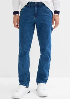 bonprix Jean charpentier loose à taille élastiquée, droit|Homme Jeans