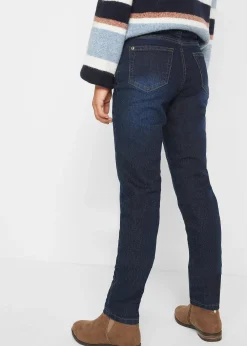 Enfant bonprix Vêtements Enfant|Filles 9-16 Ans·Vestes Outdoor|Jean chaud taille mi-haute, doublure jersey