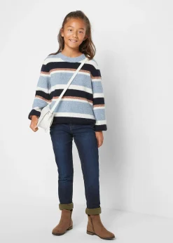 Enfant bonprix Vêtements Enfant|Filles 9-16 Ans·Vestes Outdoor|Jean chaud taille mi-haute, doublure jersey
