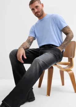 bonprix Jean classique à taille élastiquée, bootcut|Homme Jeans